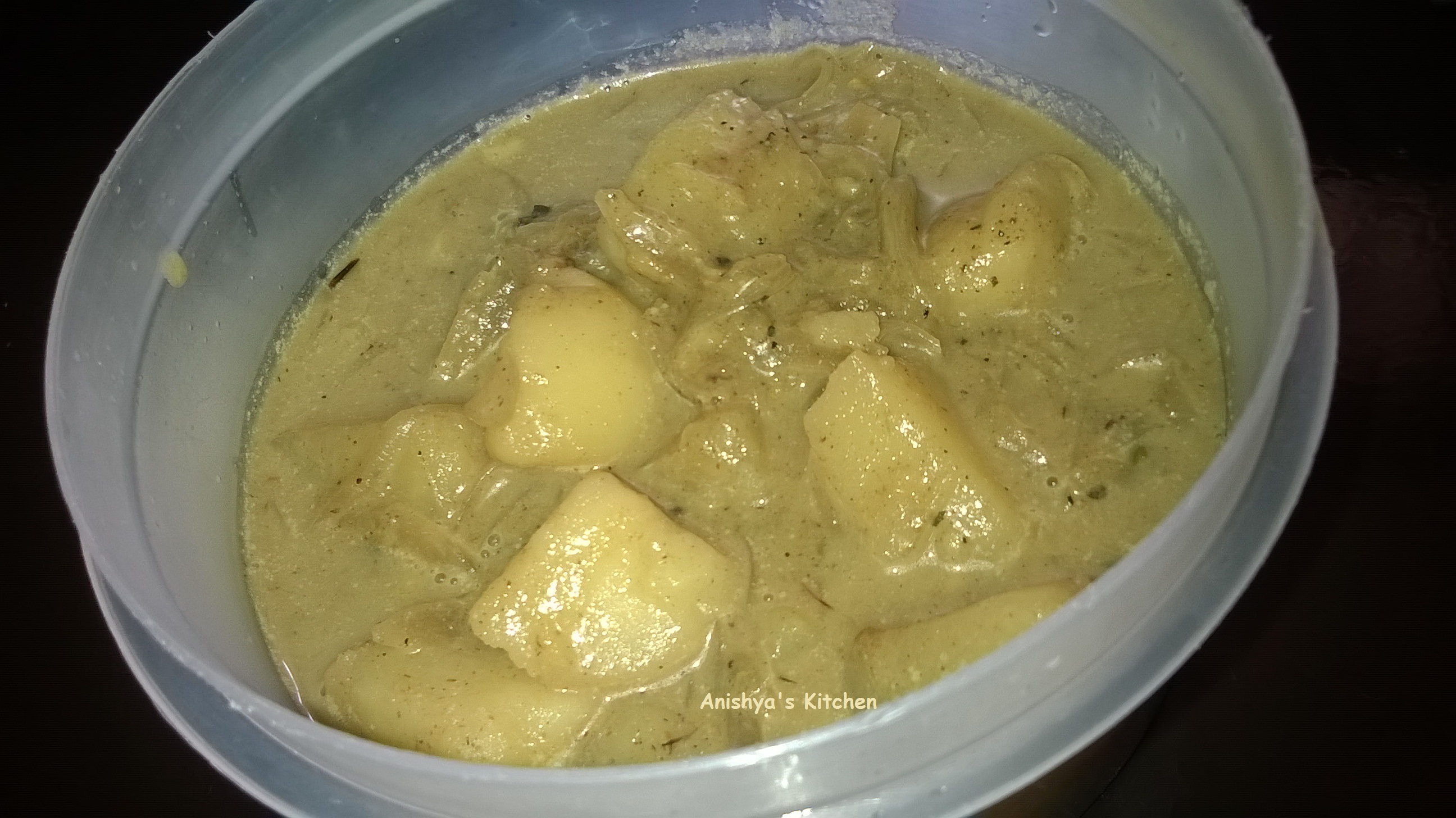 Potato curry, potato in coconut milk, Potato Mappas, Potato Stew
