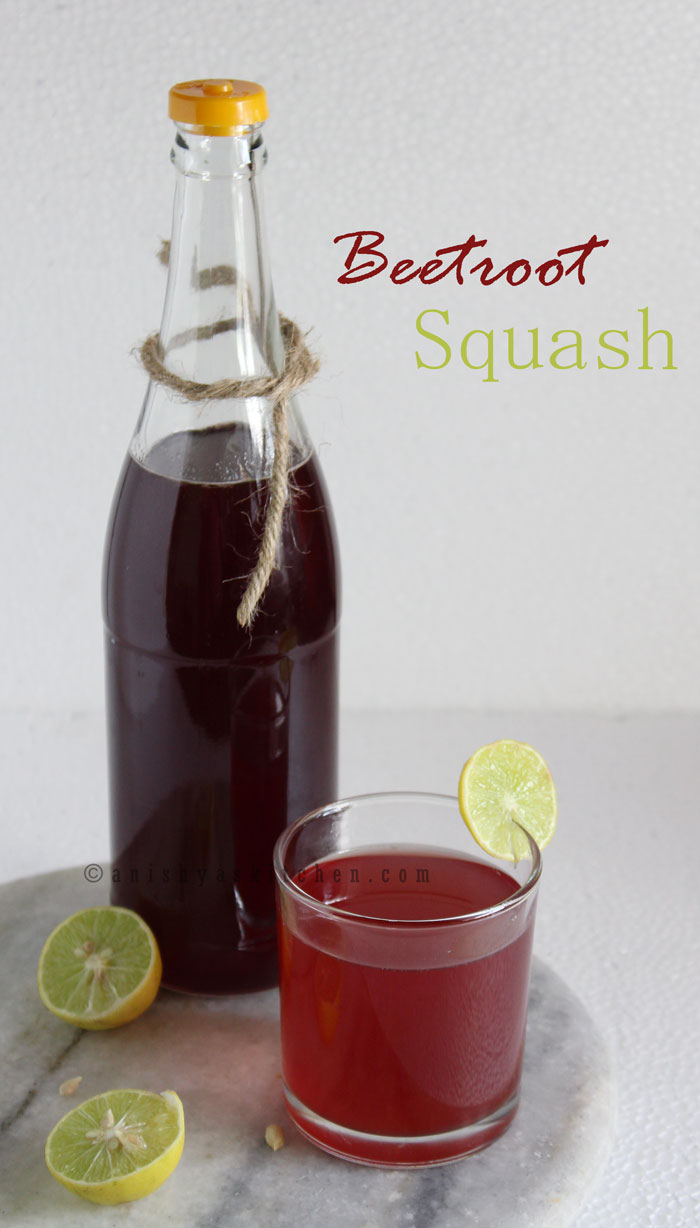 Beetroot Squash - Beetroot Lemon Concentrate