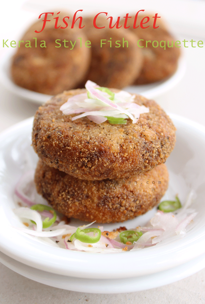 Kerala Style Fish Cutlet - Fish Croquette