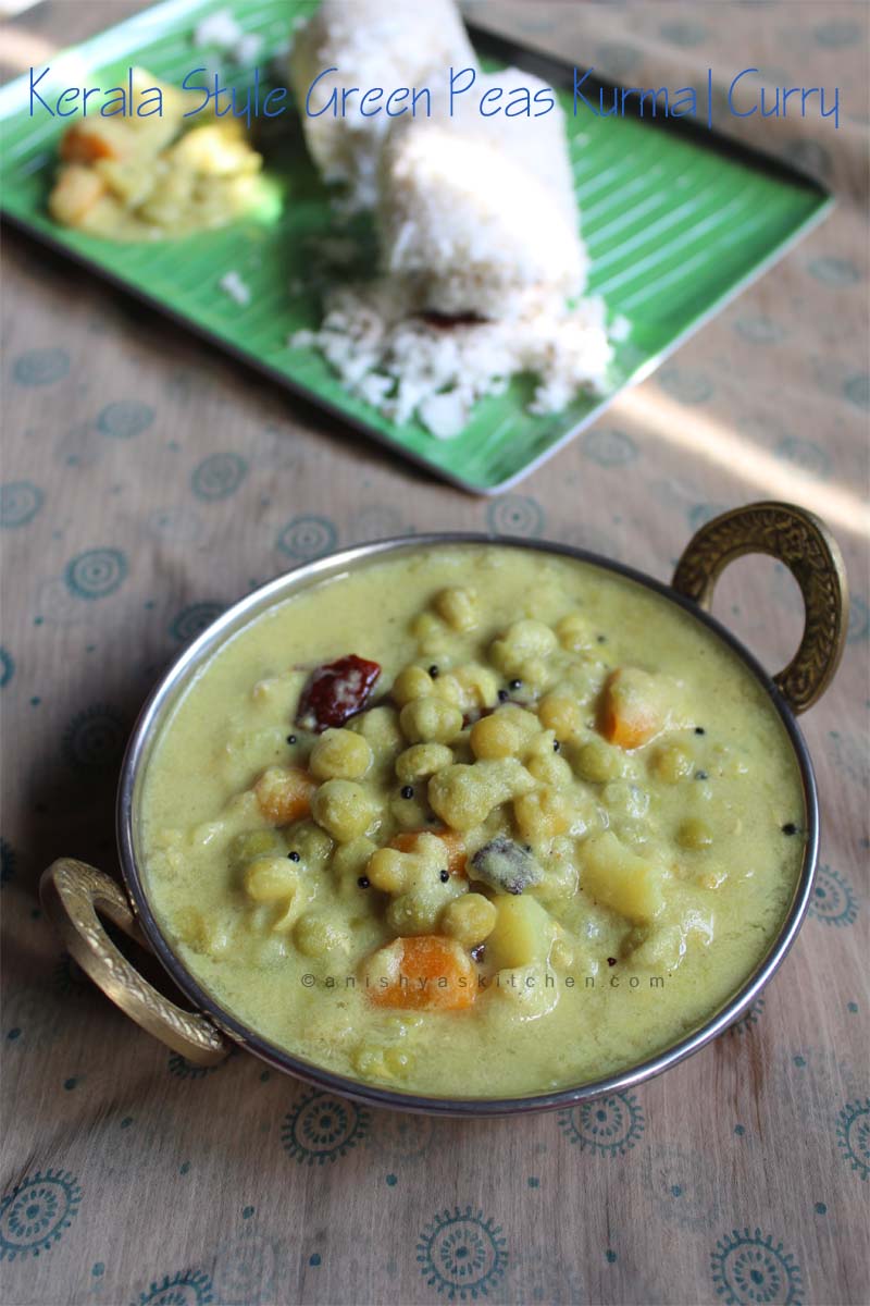 Kerala Style Green Peas Kurma Curry