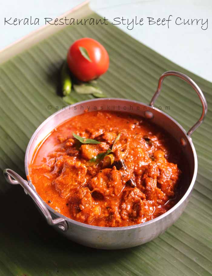 Kerala Restaurant Style Beef Curry - Thattukada Beef Curry - Nadan Beef Curry