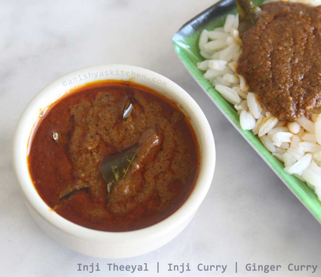 Inji-theeyal-inji-curry-puliyinji-sadya-recipes-thodu-curry-inji-puli-recipe