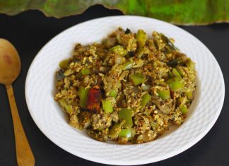 Kerala vazhuthana thoran - vazhuthanaga thoran - brinjal thoran - baingan - egg plant - recipe