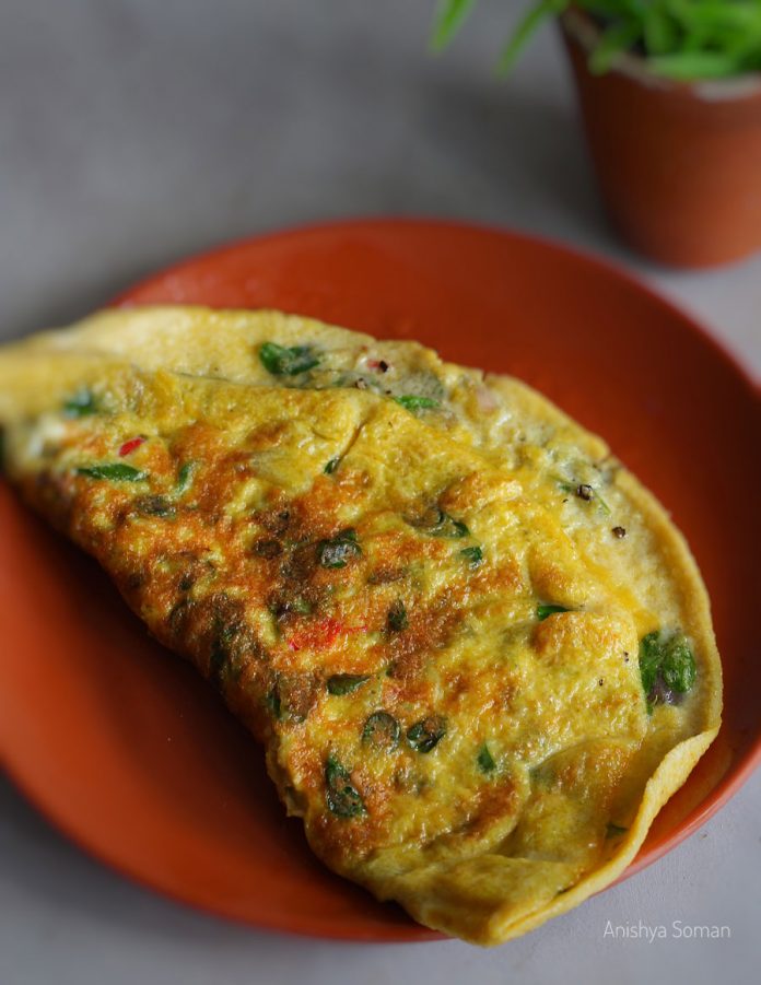 eggs-moringa-leaves-omelette-drumstick-leaves-recipes-healthy-breakfast-recipe